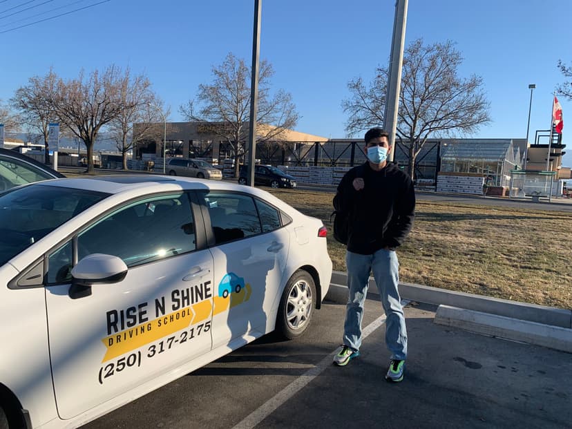 Successful student driver in Kelowna